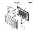 DOOR Diagram and Parts List for TMS107T1B2  Tappan Microwave