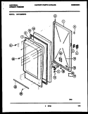 DOOR PARTS Diagram and Parts List for MFU12M0BW0  Uni Freezer