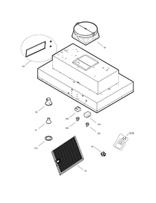 Recommended Spare Parts Diagram and Parts List for EI36HI55KSA  Electrolux Range Hood