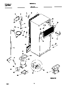 System Diagram and Parts List for WRT16NRHW6  Westinghouse Refrigerator