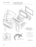 CONTROL PANEL/DOOR/MISC Diagram and Parts List for CGBM185KBA  Frigidaire Microwave