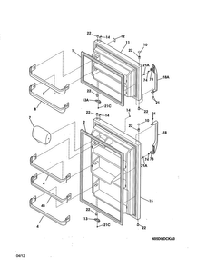 Part Location Diagram of 242117500 Maytag Refrigerator installation instructions