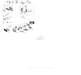 Spare Parts Diagram and Parts List for FFRA282WAE  Frigidaire Air Conditioner