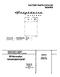 COVER Diagram and Parts List for GLWS1233AS1  Frigidaire Washer