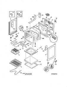 Body Diagram and Parts List for KAEF3016MSF  Kelvinator Range