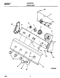 CONTROL PANEL Diagram and Parts List for MWX645RES3  Frigidaire Washer
