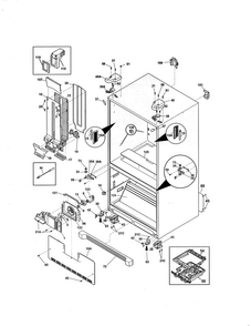 Cabinet Diagram and Parts List for 25370423415  Kenmore Refrigerator