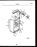CABINET PARTS Diagram and Parts List for PRT173MCD2  Frigidaire Refrigerator