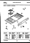 COOKTOP PARTS Diagram and Parts List for 76-4960-23-08  Tappan Microwave Oven Combo