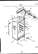 CABINET PARTS Diagram and Parts List for RT174NCD1  Frigidaire Refrigerator