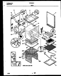 BODY PARTS Diagram and Parts List for FEF350CAWB  Frigidaire Range