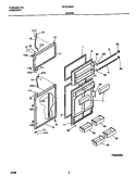 DOORS Diagram and Parts List for FRT21NNGW0  Frigidaire Refrigerator