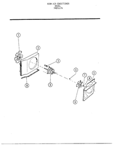 Room Air Conditioner Page 5 Diagram and Parts List for 5117A  Frigidaire Air Conditioner