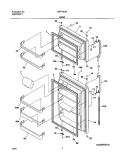 DOORS Diagram and Parts List for GRT18C5AW2  Gibson Refrigerator