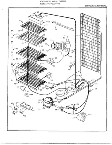 Electrical Systems Diagram and Parts List for 43358-OB  Frigidaire Freezer