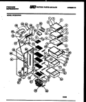 SHELVES AND SUPPORTS Diagram and Parts List for FPZ22V3FH0  Frigidaire Refrigerator