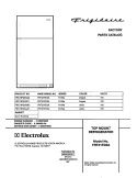 COVER Diagram and Parts List for FRT21FD3AT2  Frigidaire Refrigerator