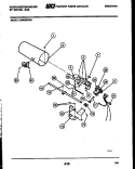 BURNER, IGNITER AND VALVE Diagram and Parts List for DG600KXW3  Frigidaire Dryer