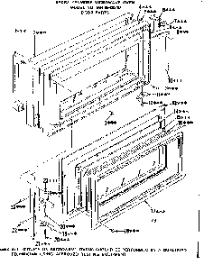 Door Parts Diagram and Parts List for 5648548310  Kenmore Microwave