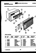 CABINET PARTS Diagram and Parts List for MH424F2SA  Kelvinator Air Conditioner