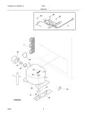 SYSTEM Diagram and Parts List for CF201  Frigidaire Freezer