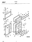 DOORS Diagram and Parts List for FRT21NGJB1  Frigidaire Refrigerator