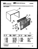 CABINET PARTS Diagram and Parts List for AL05A5EVA  Gibson Air Conditioner