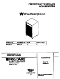 COVER Diagram and Parts List for MDH25YW3  Frigidaire Dehumidifier