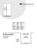 COVER Diagram and Parts List for WRS23MW3AWS  Crosley Refrigerator