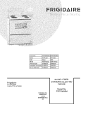 COVER Diagram and Parts List for FFEF3005MWA  Frigidaire Range
