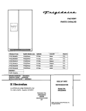COVER Diagram and Parts List for FRS23R4AW5  Frigidaire Refrigerator