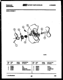 CAM Diagram and Parts List for DW3350W1  Frigidaire Dishwasher