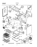 BODY Diagram and Parts List for GLGF388AQE  Frigidaire Range