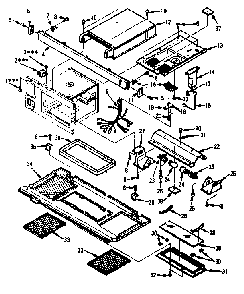 Grill And Duct Parts-a Diagram and Parts List for 5648765380  Kenmore Microwave