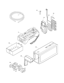 Fresh Food Ice Maker Diagram and Parts List for FPHB2899PF0  Frigidaire Refrigerator
