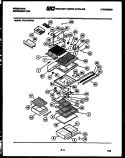 SHELVES AND SUPPORTS Diagram and Parts List for FPCI19TFH0  Frigidaire Refrigerator