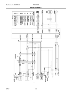 07 - Wiring Schematic Diagram and Parts List for FGHI1865SE5  Frigidaire Refrigerator