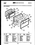Part Location Diagram of 10828 Frigidaire OVEN DOOR FRAME