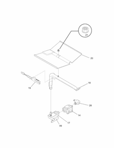 Burner Diagram and Parts List for 79030529801  Kenmore Wall Oven