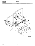 FRAME Diagram and Parts List for MDB121GFR1  Frigidaire Dishwasher