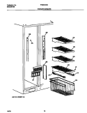 FREEZER SHELVES Diagram and Parts List for FRS24AGGW8  Frigidaire Refrigerator