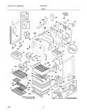 BODY Diagram and Parts List for CGEF3055KWD  Frigidaire Range