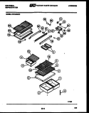 SHELVES AND SUPPORTS Diagram and Parts List for GTN198DH1  Frigidaire Refrigerator