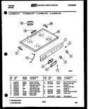COOKTOP PARTS Diagram and Parts List for 32-2538-23-03  Tappan Range
