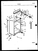 CABINET PARTS Diagram and Parts List for TAK190JN0D  Kelvinator Refrigerator