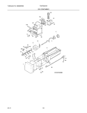 ICE CONTAINER Diagram and Parts List for FGHF2344ME0  Frigidaire Refrigerator