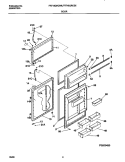 DOORS Diagram and Parts List for FRT18QRCD5  Frigidaire Refrigerator