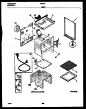 BODY PARTS Diagram and Parts List for GF600ND8  Frigidaire Range