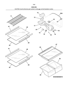 Part Location Diagram of 5304497387 Frigidaire Refrigerator Cover