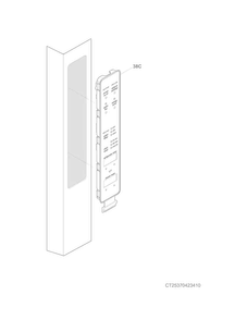 Controls Diagram and Parts List for 25370412412  Kenmore Refrigerator